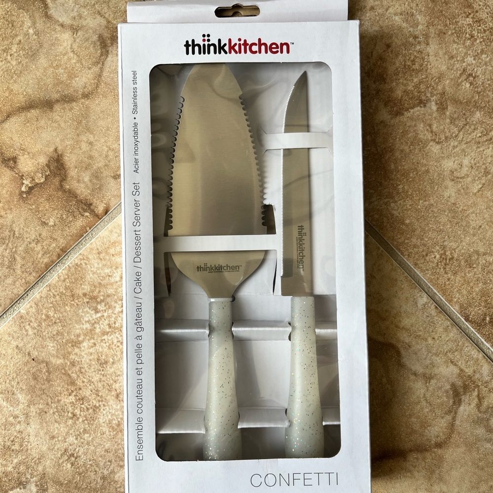 ThinkKitchen Cake/Dessert Server Set - Confetti
